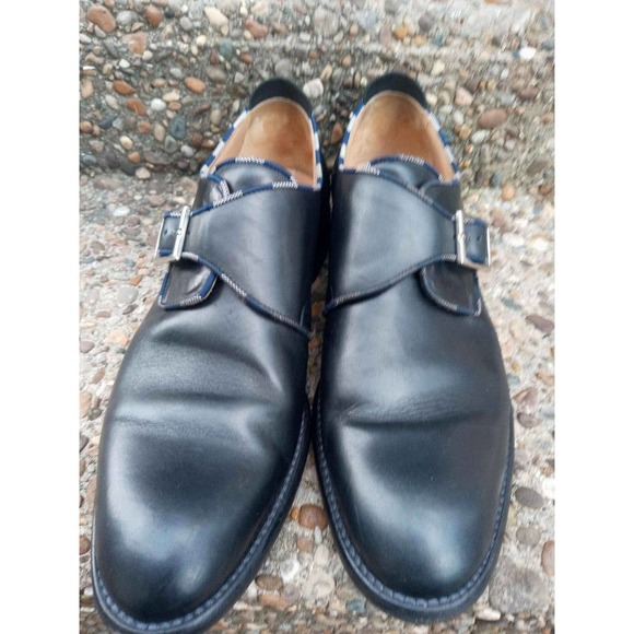 AUTHENTIC JUSTIN DEAKIN MONK STRAP LOAFERS - SIZE 10/ Made in Italy main image 8